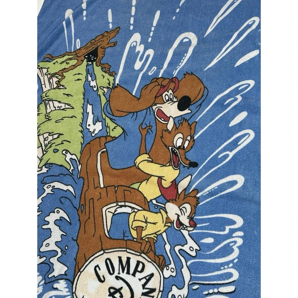 VTG 80s Splash Mountain Beach Towel Walt Disney World Cast Member Exclusive RARE